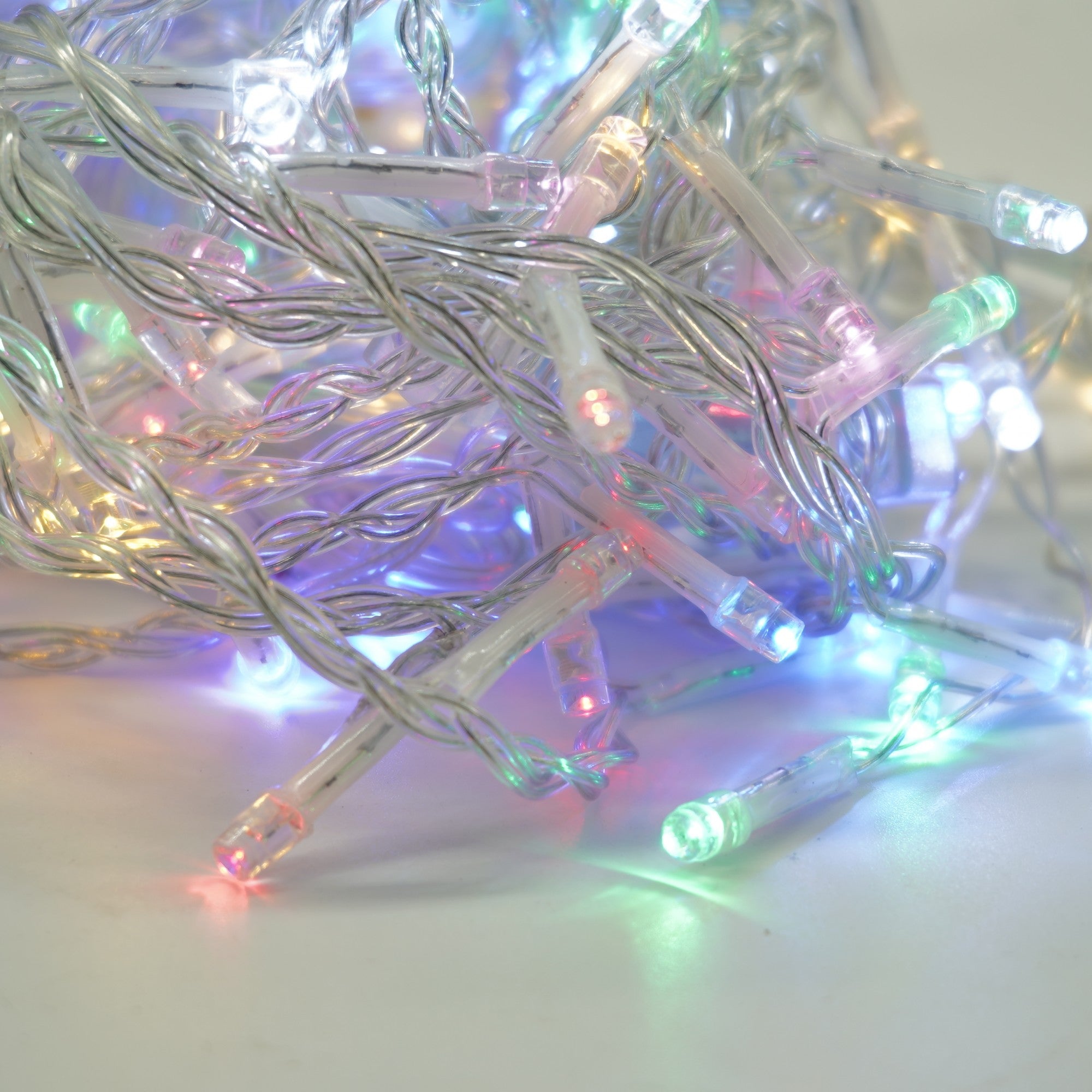 Instalatie Craciun Yoto, Tip Perdea, 2 m x 1 m, 120 LED-uri, Prelungitor 1.5 m, 8 Jocuri de Lumini, Interconectabila, Fir transparent, Interior/Exterior, Multicolor-7