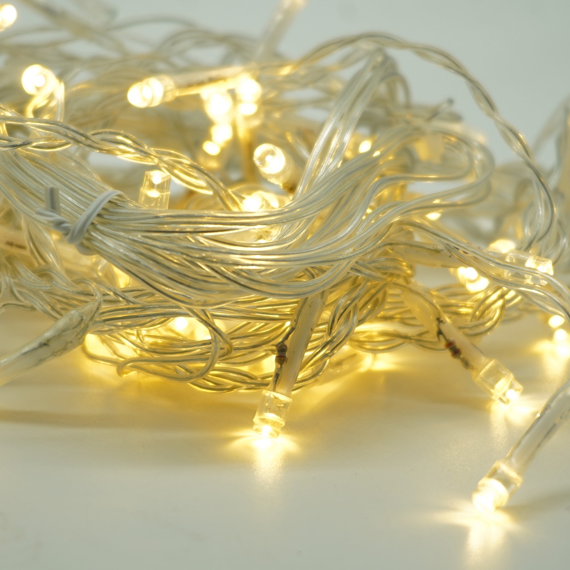 Instalatie Craciun Yoto, Tip Perdea, 2 m x 1 m, 120 LED-uri, Prelungitor 1.5 m, 8 Jocuri de Lumini, Interconectabila, Fir transparent, Interior/Exterior, Alb Cald-5