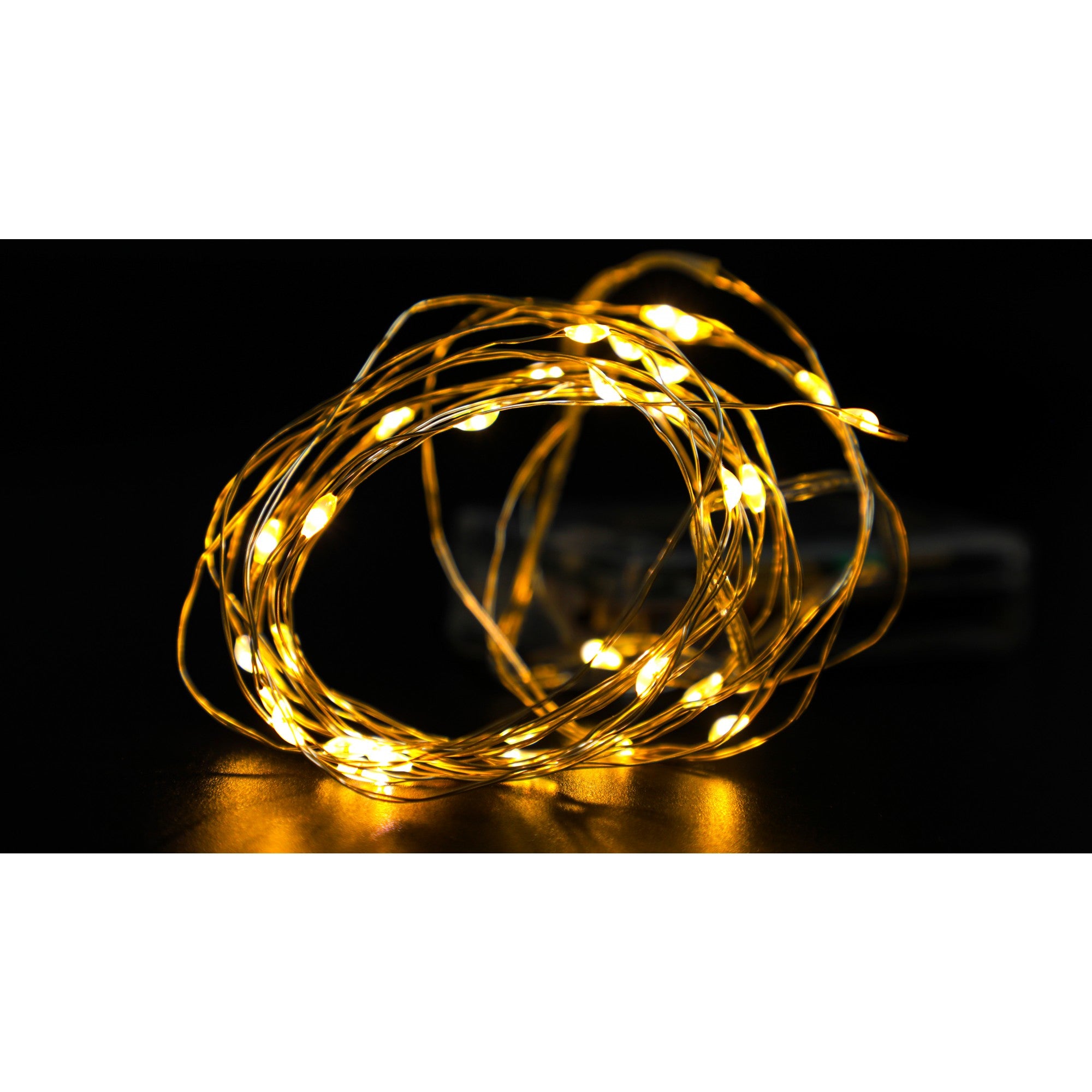 Instalatie de Craciun cu Baterii Tip Liniar, 2 jocuri de lumini, Fir Cupru 3 m 30 LED -uri, Alb Cald-7