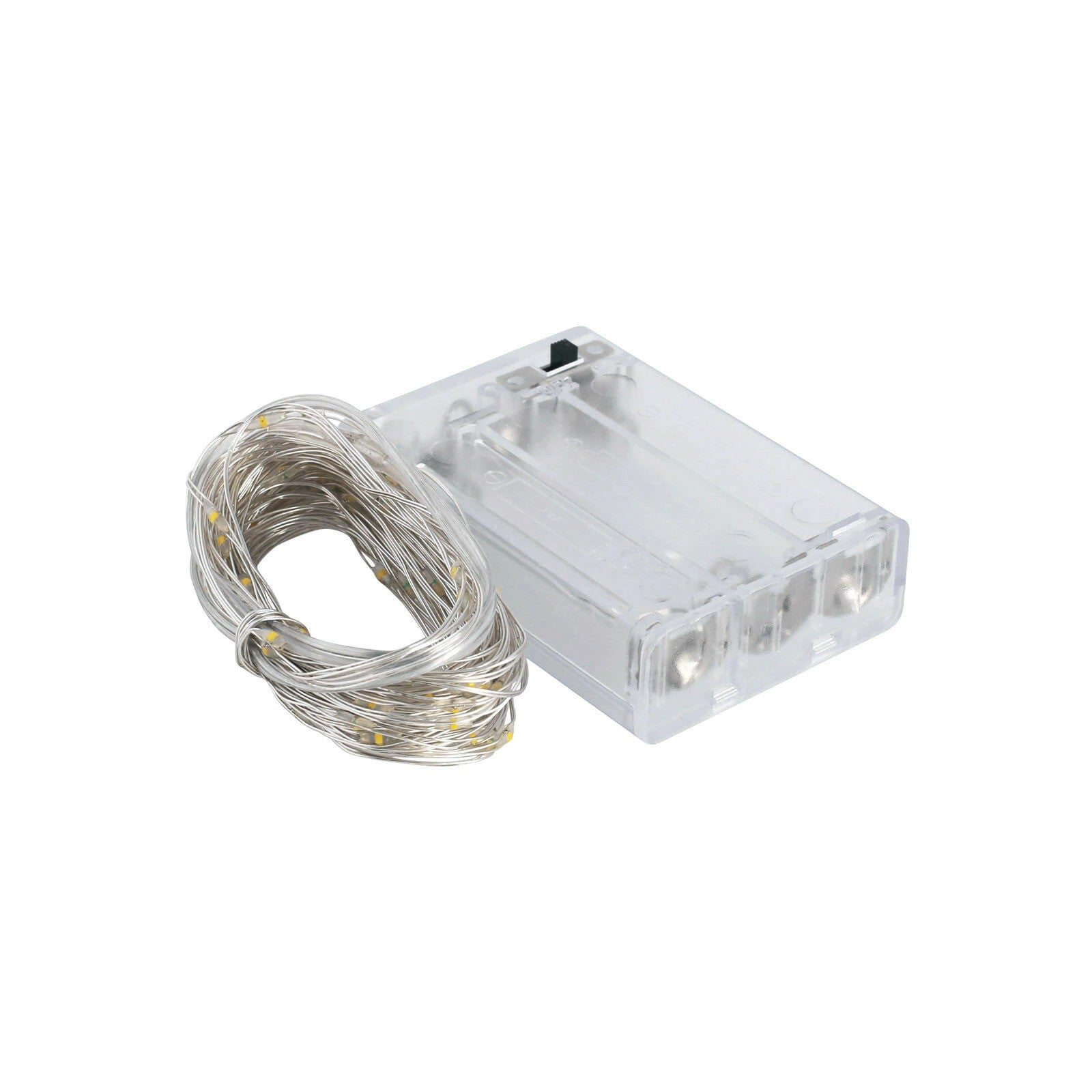 Instalatie de Craciun cu Baterii Tip Liniar, 2 jocuri de lumini, Fir Cupru 5 m 50 LED -uri, Alb Rece-6