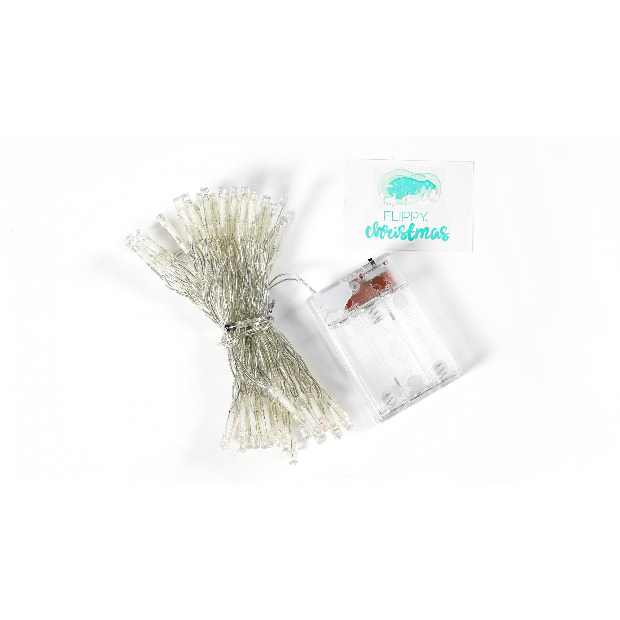 Instalatie de Craciun cu Baterii Tip Liniar, 2 jocuri de lumini, Fir Transparent 5 m 50 LED -uri, Multicolor-7