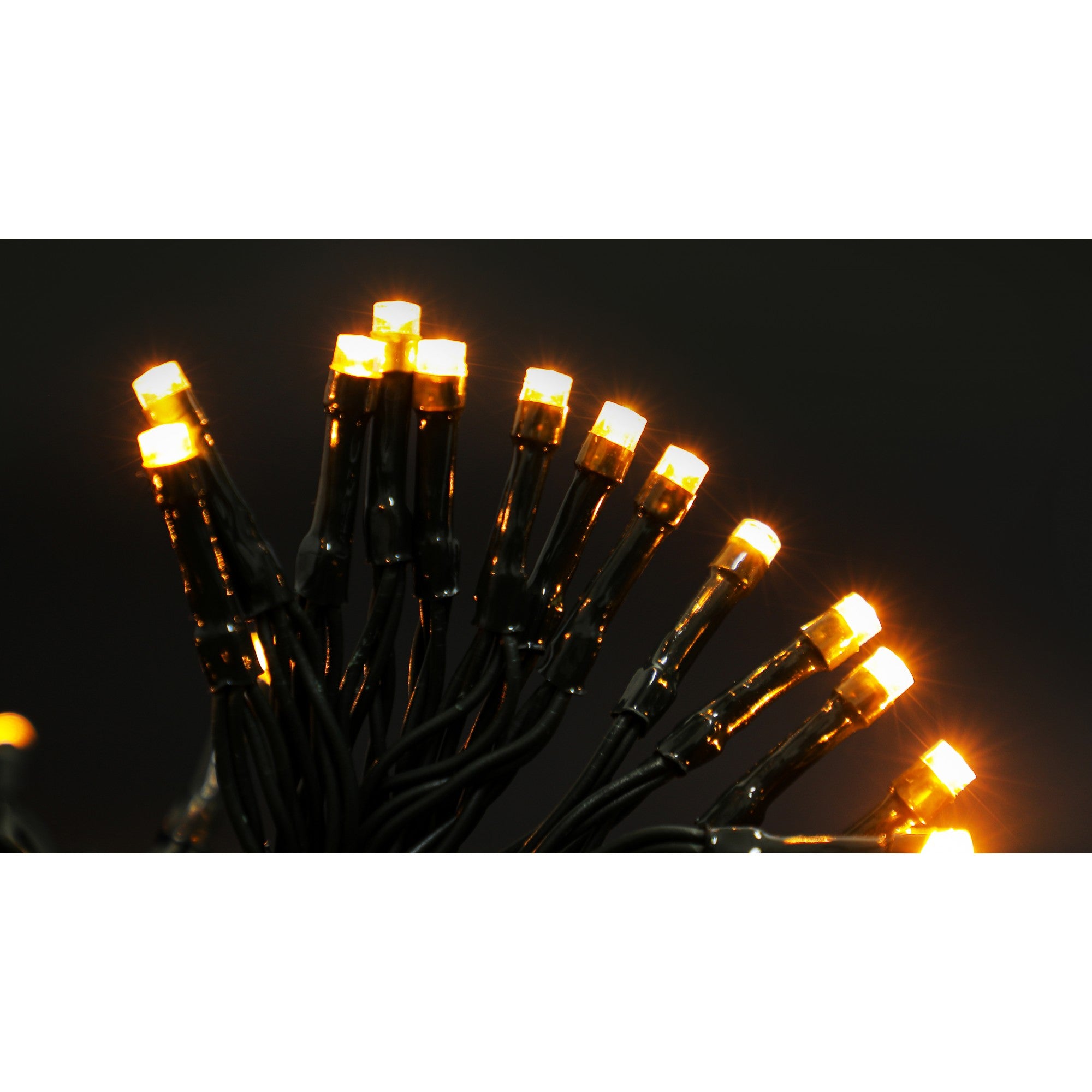 Instalatie de Craciun cu Baterii Tip Liniar, 2 jocuri de lumini, Fir Verde 3 m 30 LED -uri, Alb Cald-6