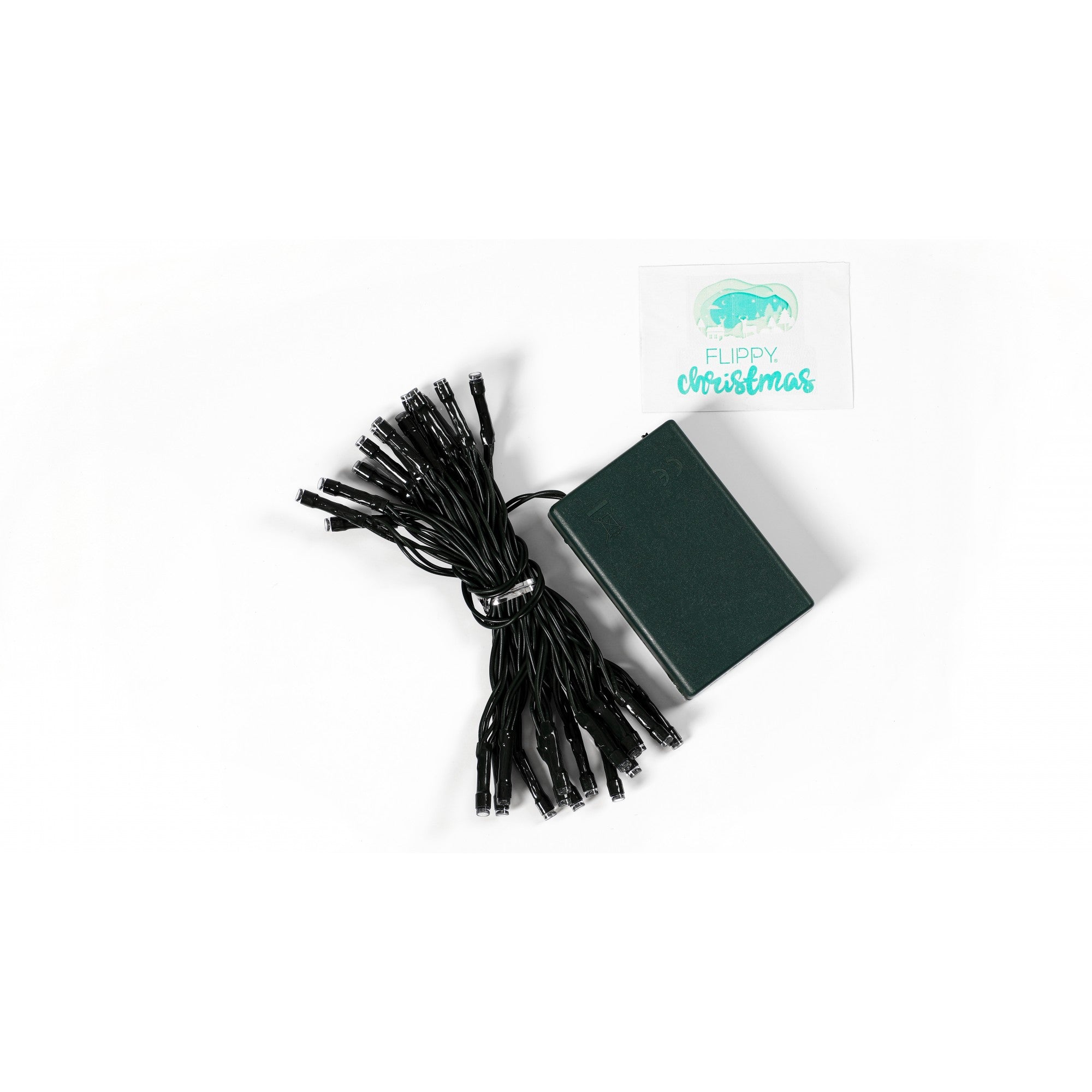 Instalatie de Craciun cu Baterii Tip Liniar, 2 jocuri de lumini, Fir Verde 3 m 30 LED -uri, Alb Rece-5