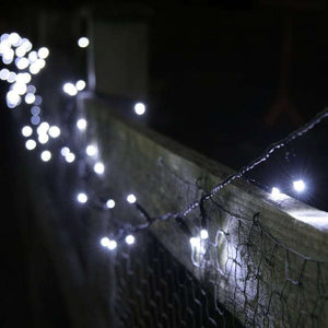 Instalatie de Craciun cu Baterii Tip Liniar, 2 jocuri de lumini, Fir Verde 3 m 30 LED -uri, Alb Rece-0