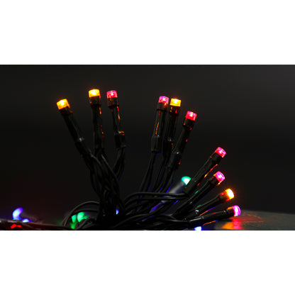 Instalatie de Craciun cu Baterii Tip Liniar, 2 jocuri de lumini, Fir Verde 3 m 30 LED -uri, Multicolor-6