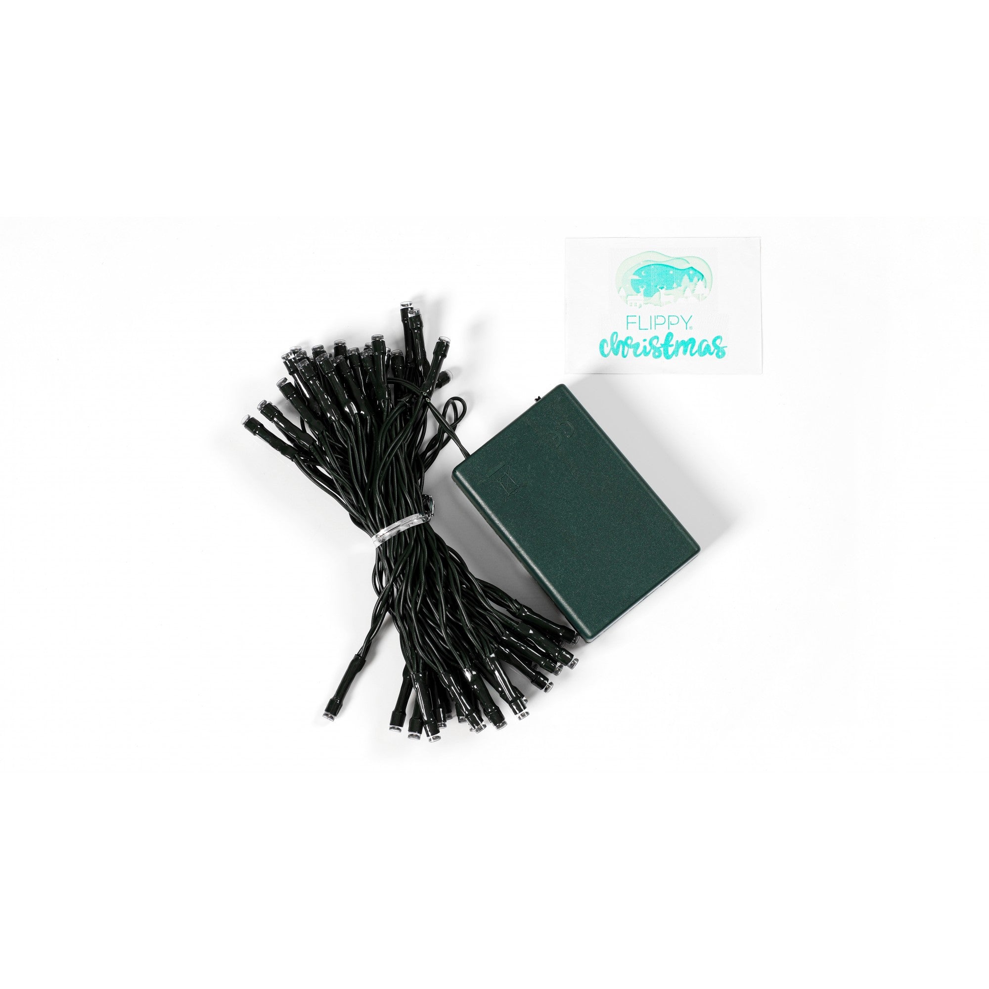 Instalatie de Craciun cu Baterii Tip Liniar, 2 jocuri de lumini, Fir Verde 5 m 50 LED -uri, Alb Cald-4