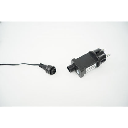Sectiune Instalatie de Craciun Flippy® Tip Franjuri, 8 jocuri de lumini  5 m, 143 LED-uri, Interconectabila, Fir Negru, Alb Cald, Atentie! Nu contine alimentator-2