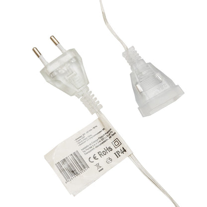 Instalatie de Craciun Flippy® Tip Perdea, 3 x 3 m, 320 LED-uri, Interconectabila, Alb Rece-5