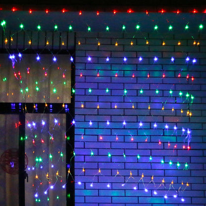 Instalatie de Craciun, Flippy®, Tip Plasa, 2 x 2 m, 160 LED-uri, Interconectabila, Multicolor-2