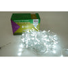 Instalatie de Craciun Flippy® Tip Turturi, 8 jocuri de lumini Sectiune 3 m, 96 LED-uri, Interconectabila, Fir Transparent, Alb Rece-0