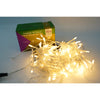 Instalatie de Craciun Flippy® Tip Turturi, Franjuri cu Flash, Sectiune 4 m, 132 LED-uri, Interconectabila, Fir Transparent, Alb Cald-0