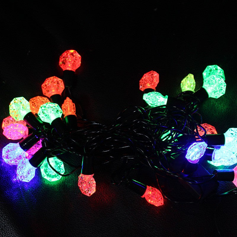 Instalatie de Craciun Liniara RGRB Yoto, 10 m, din care 1 m Prelungitor 220V, 40 LED, Model Anise, Utilizare Interior/Exterior, Interconectabila, Fir Negru, multicolor-4