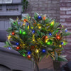 Instalatie de Craciun liniara Yoto, 10 m, din care 1 m cablu priza 220V, 100 LED, 8 jocuri de lumini, muzicala, pentru interior, controler, fir negru, multicolor-0