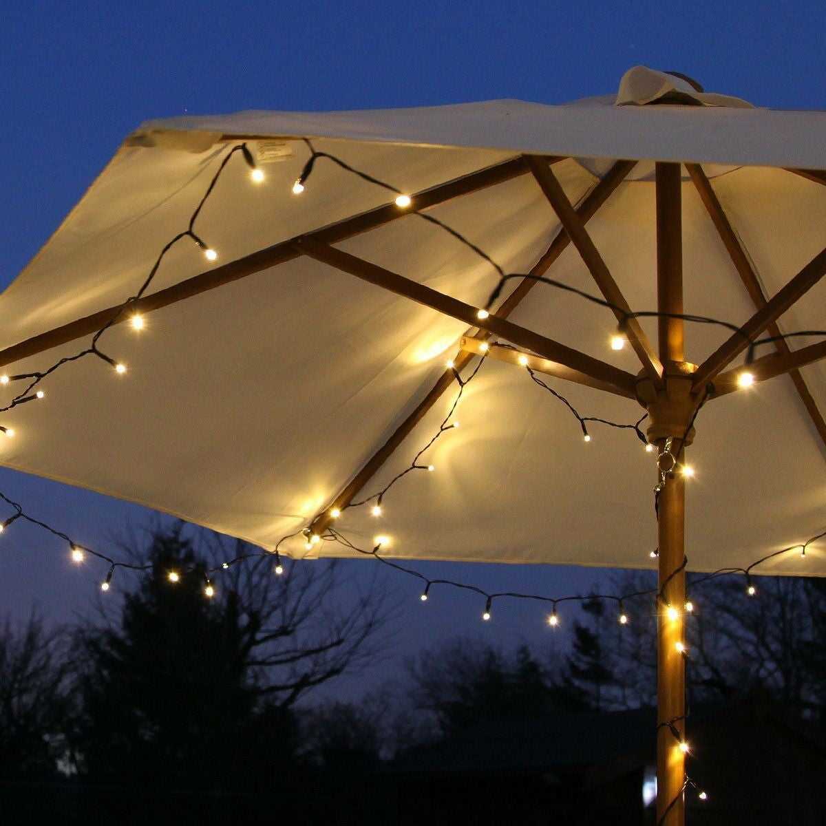 Instalatie de Craciun Liniara Yoto, 22 m, din care 1 m Prelungitor 220V, 300 LED, 8 jocuri de lumini, Controler, Utilizare Interior/Exterior, Fir Negru, Alb Cald-5