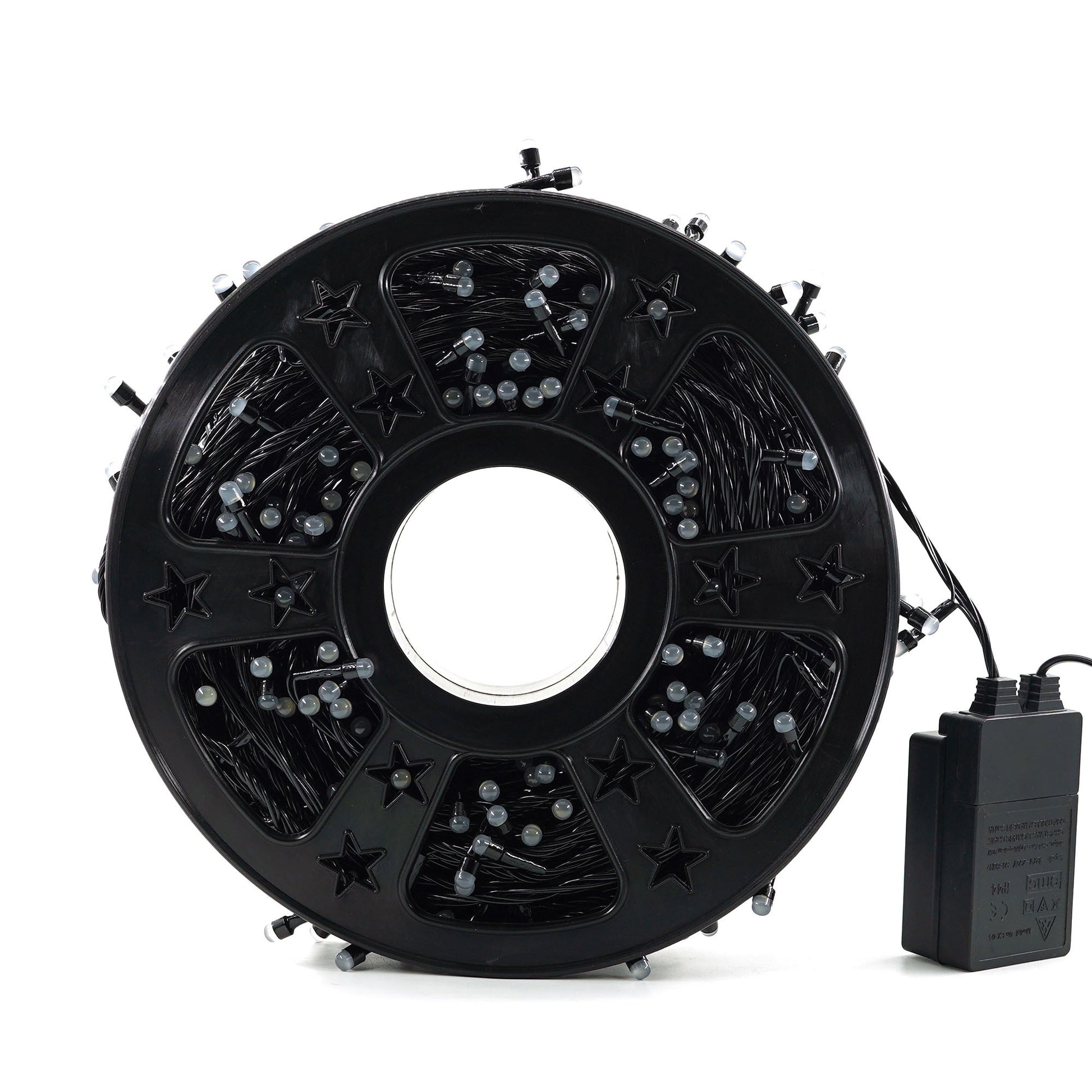 Instalatie de Craciun Liniara Yoto, 50 m, 1 m Prelungitor 220V, 498 LED, 8 Jocuri de Lumini, Controler, Fir Negru, Utilizare Interior/Exterior, Protectie anti-inghet, Fir Cupru, Alb Rece-6
