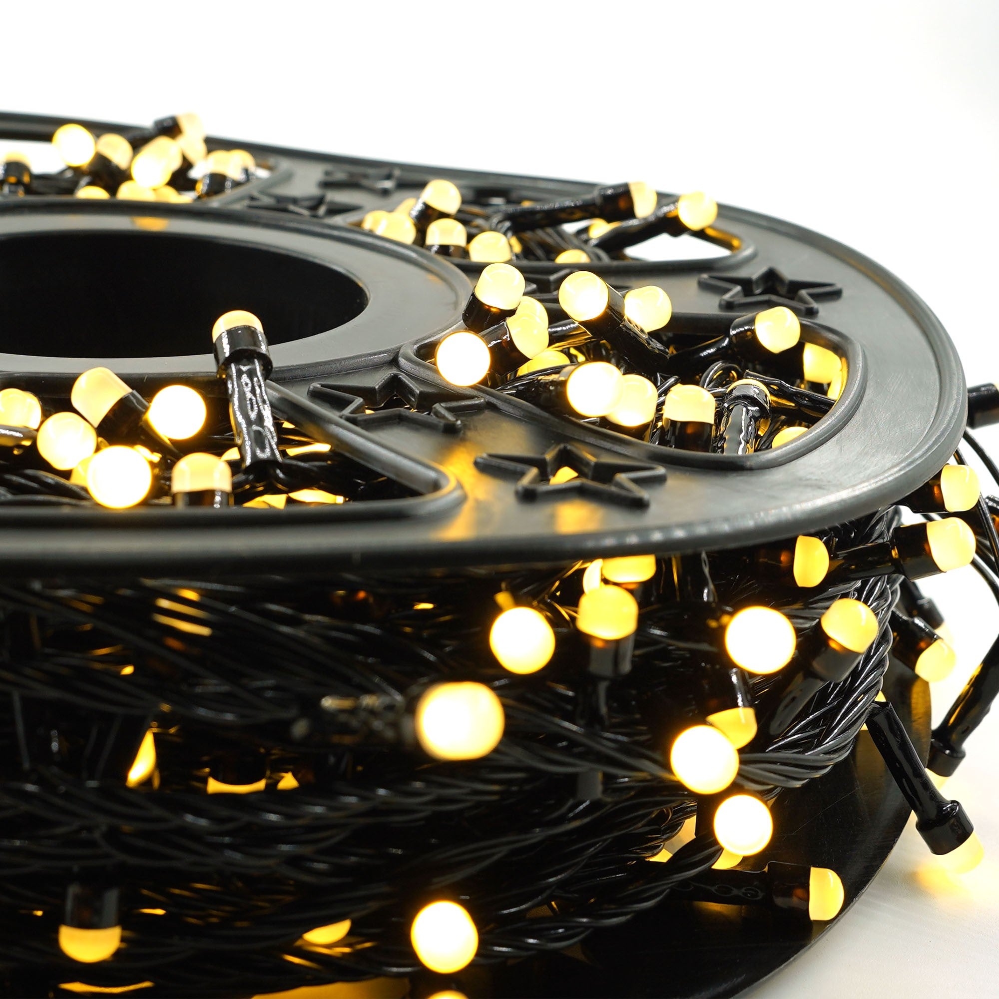 Instalatie de Craciun Liniara Yoto, 50 m, 1 m Prelungitor 220V, 498 LED, 8 Jocuri de Lumini, Controler, Fir Negru, Utilizare Interior/Exterior, Protectie anti-inghet, Fir Cupru, Alb Cald-5