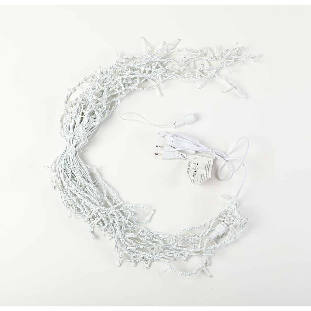 Instalatie de Craciun Premium Flippy® Tip Franjuri cu Flash 8 m 252 LED-uri Alb Cald 2096WW Interconectabila-8