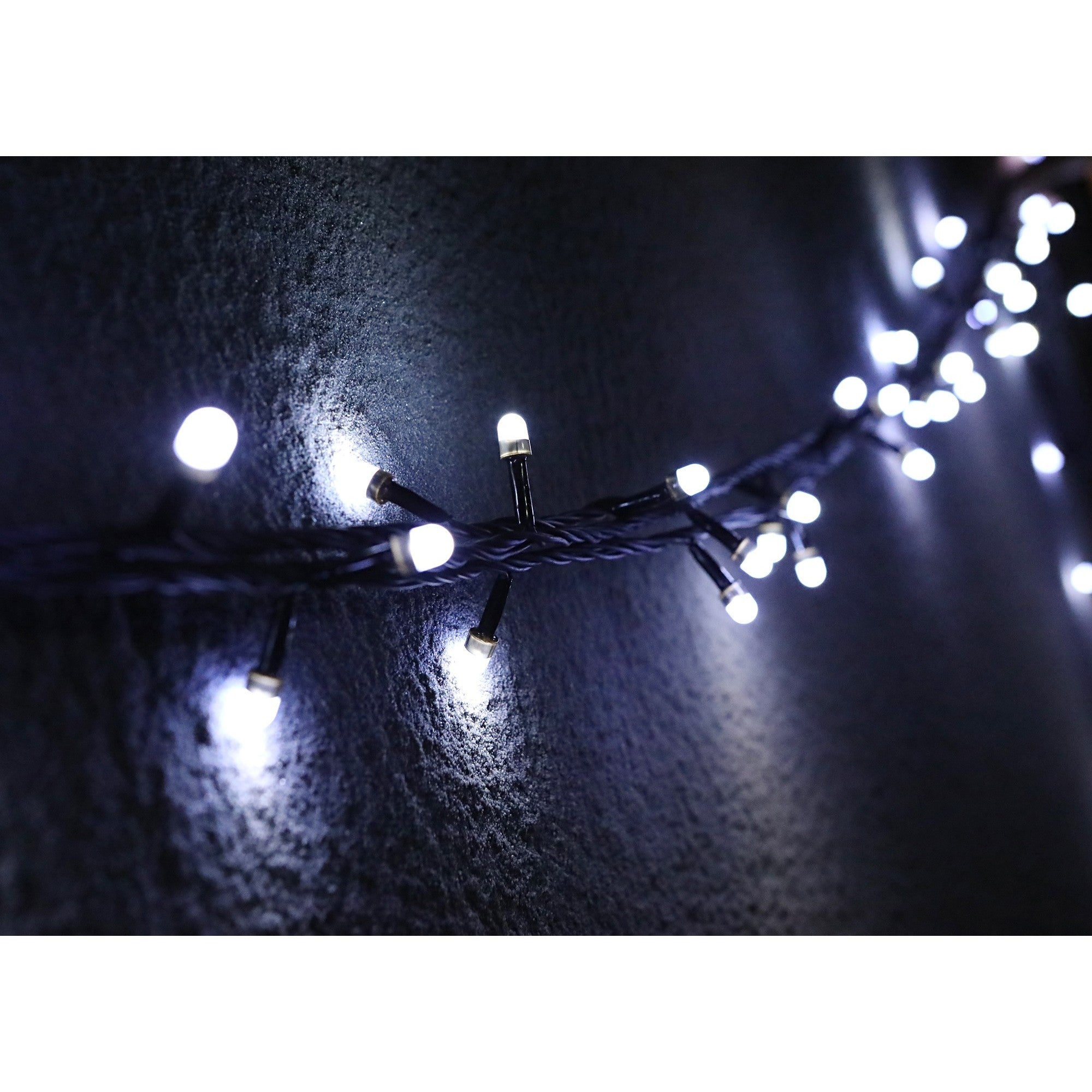 Instalatie de Craciun, Premium Flippy®, Tip Liniara / Sirag, 50 m, 500 LED-uri Mari, Alb Rece-7