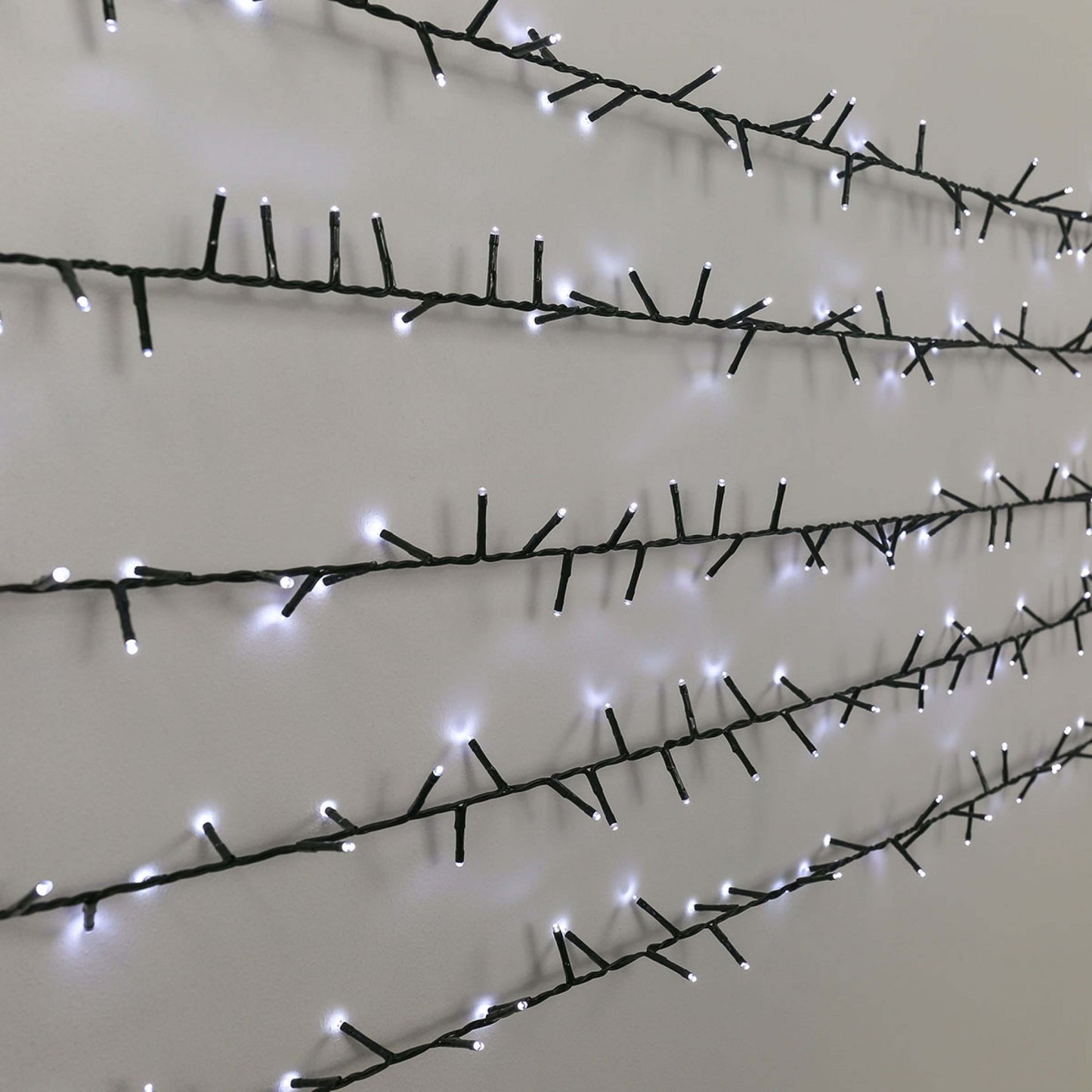 Instalatie de Craciun, Premium Flippy®, Tip Liniara / Sirag, 50 m, 500 LED-uri Mari, Alb Rece-10