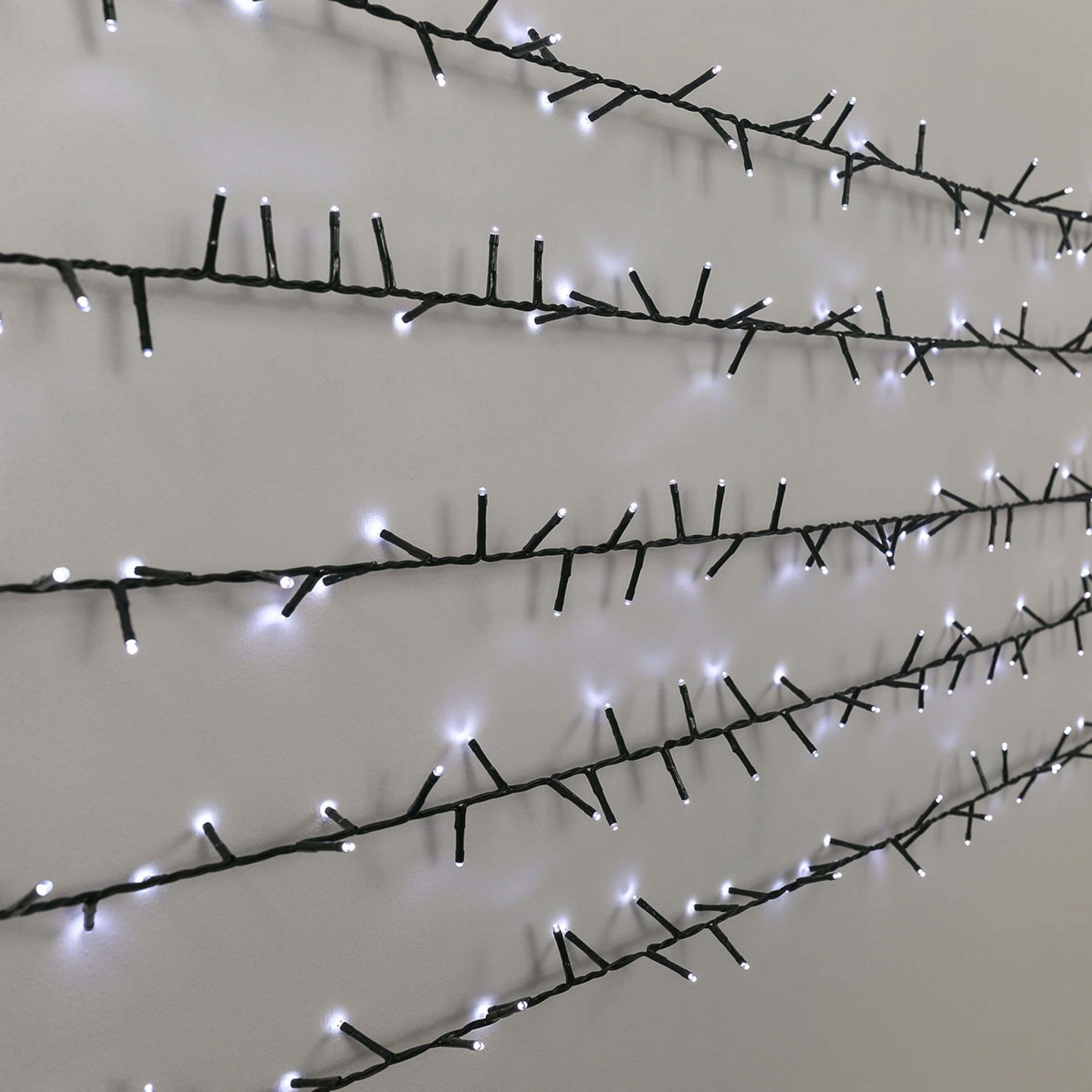 Instalatie de Craciun, Premium Flippy®, Tip Liniara / Sirag, 50 m, 500 LED-uri Mari, Alb Rece-10