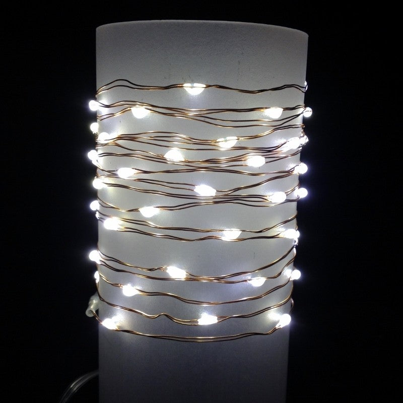Instalatie Liniara de Craciun, 25 m, 250 Led-uri, Alb Rece, 8 jocuri de lumini, Transformator, Interconectabila, Prelungitor 5 m inclus, Fir Cupru, Flippy-2