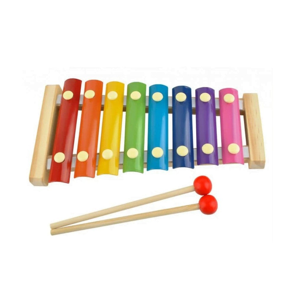 Instrument Muzical Xilofon Flippy, din Lemn, 8 Note Muzicale, 2 Bete de Percutie, 4-6 Ani, Multicolor-13