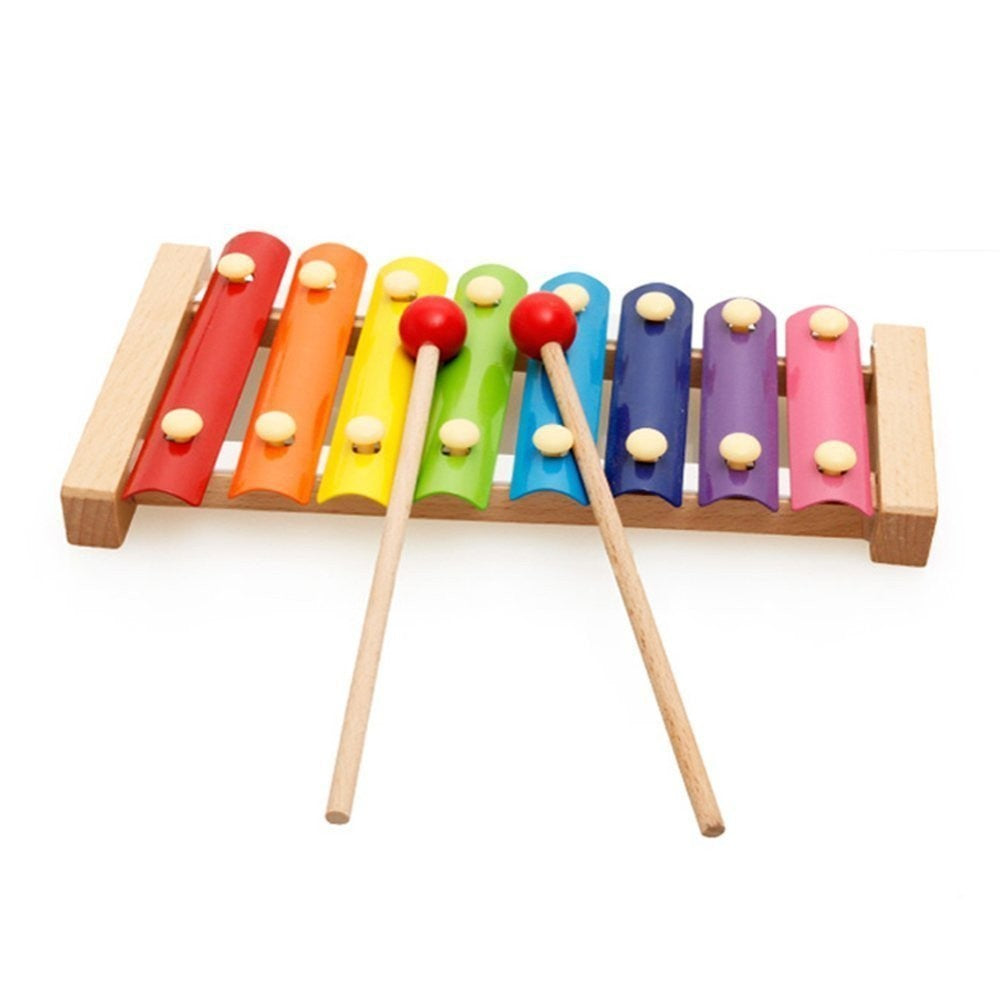 Instrument Muzical Xilofon Flippy, din Lemn, 8 Note Muzicale, 2 Bete de Percutie, 4-6 Ani, Multicolor-15