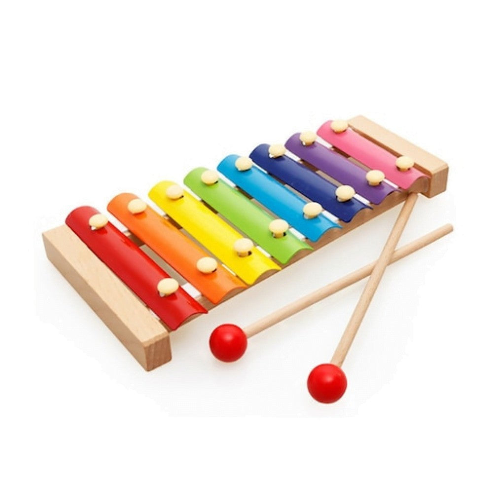 Instrument Muzical Xilofon Flippy, din Lemn, 8 Note Muzicale, 2 Bete de Percutie, 4-6 Ani, Multicolor-16