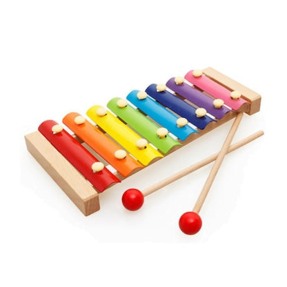 Instrument Muzical Xilofon Flippy, din Lemn, 8 Note Muzicale, 2 Bete de Percutie, 4-6 Ani, Multicolor-16