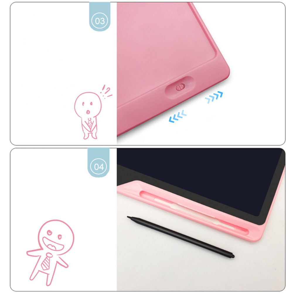 Tableta grafica de 16" pentru copii, culoare Roz, AVX-WT-RYMT-1201-BK-PINK-2