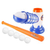 Joc de Baseball Interactiv, Lansator Flippy, Aruncare Automata, Include Bata si 5 Mingii, 37 x 23 x 16 cm Baza, 59 cm Bata, Multicolor-0