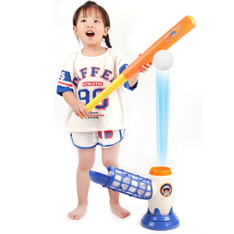 Joc de Baseball Interactiv, Lansator Flippy, Aruncare prin Buton de Lansare pe Bata, Include Bata si 5 Mingii, 37 x 23 x 16 cm Baza, 59 cm Bata, Multicolor-6