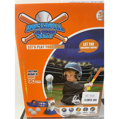 Joc de Baseball Interactiv, Lansator Flippy, Aruncare prin Buton de Lansare pe Bata, Include Bata si 5 Mingii, 37 x 23 x 16 cm Baza, 59 cm Bata, Multicolor-7