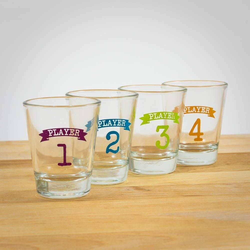 Joc de baut, Buzz Wire, Flippy, pentru Petreceri, Distractie, Pahare de Shot din Sticla Incluse, 4 Jucatori, Multicolor-4