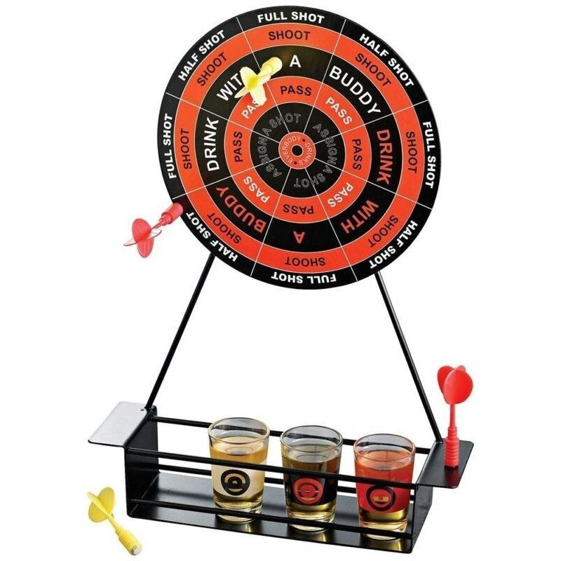 Joc de Baut Darts Flippy, 4 Sageti si Pahare de Shot Incluse, pentru petreceri si timp liber, 30 x 20 x 6.5 cm, multicolor-1
