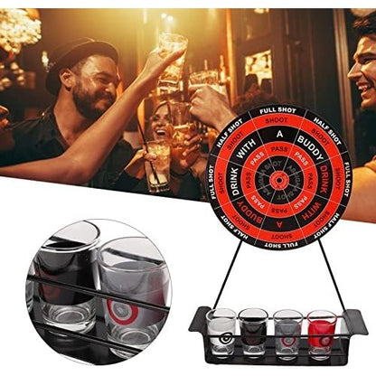 Joc de Baut Darts Flippy, 4 Sageti si Pahare de Shot Incluse, pentru petreceri si timp liber, 30 x 20 x 6.5 cm, multicolor-2