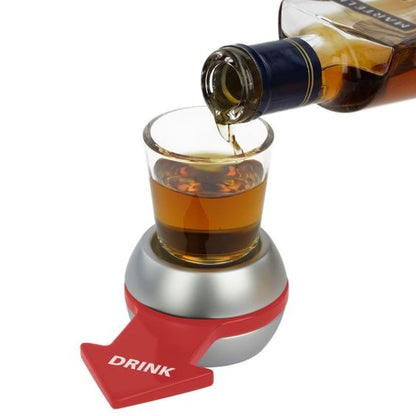 Joc de baut Drink Spin Flippy, 10.3 x 11.5 cm, Pahar de Shot din Sticla, gri-4