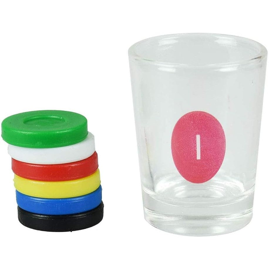 Joc de Baut Gravitational Flippy, pentru Petreceri, Interactiv, pana la 6 Jucatori, Pahare de Shot Incluse, 25.5 x 6.7 x 27.5 cm, Rosu-2