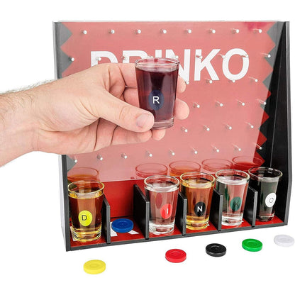 Joc de Baut Gravitational Flippy, pentru Petreceri, Interactiv, pana la 6 Jucatori, Pahare de Shot Incluse, 25.5 x 6.7 x 27.5 cm, Rosu-4