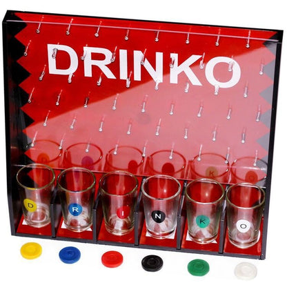Joc de Baut Gravitational Flippy, pentru Petreceri, Interactiv, pana la 6 Jucatori, Pahare de Shot Incluse, 25.5 x 6.7 x 27.5 cm, Rosu-0