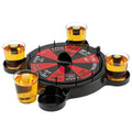 Joc de Baut Ruleta cu Pahare de Shot Flippy, 15 x 16.5 cm, Rosu/Negru-0