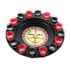 Joc de Baut Ruleta Flippy, cu 16 Pahare de Shot din Sticla , 30 x 30 x 5.5 cm, model 2, Rosu/Negru-0