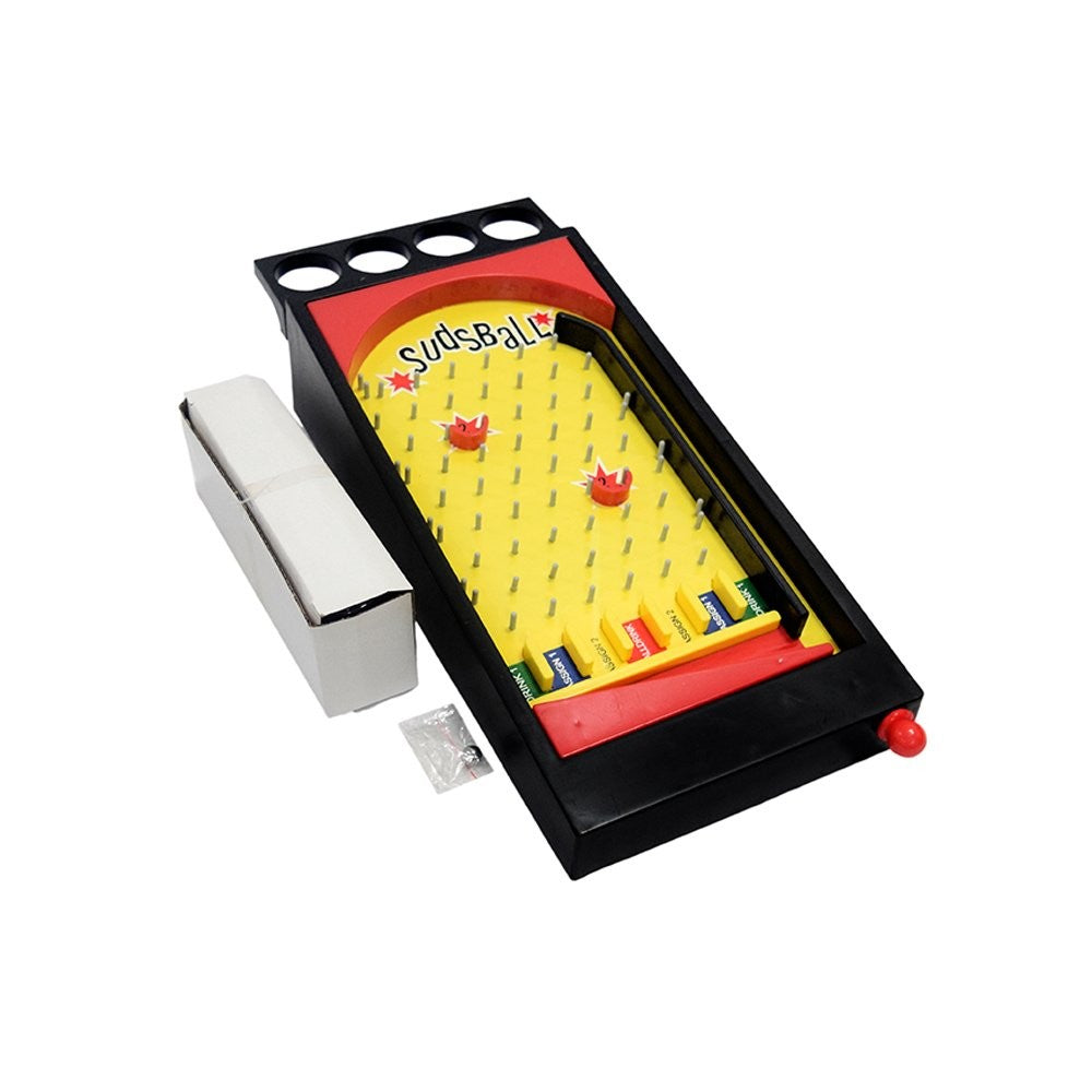 Joc de societate Pinball cu pahare pentru shoturi Flippy, 40 x 17,7 cm, galben-5
