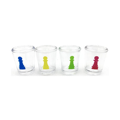 Joc de baut, Nu te supara frate, Flippy, cu pahare de shot din sticla, 30x30 cm, multicolor-7