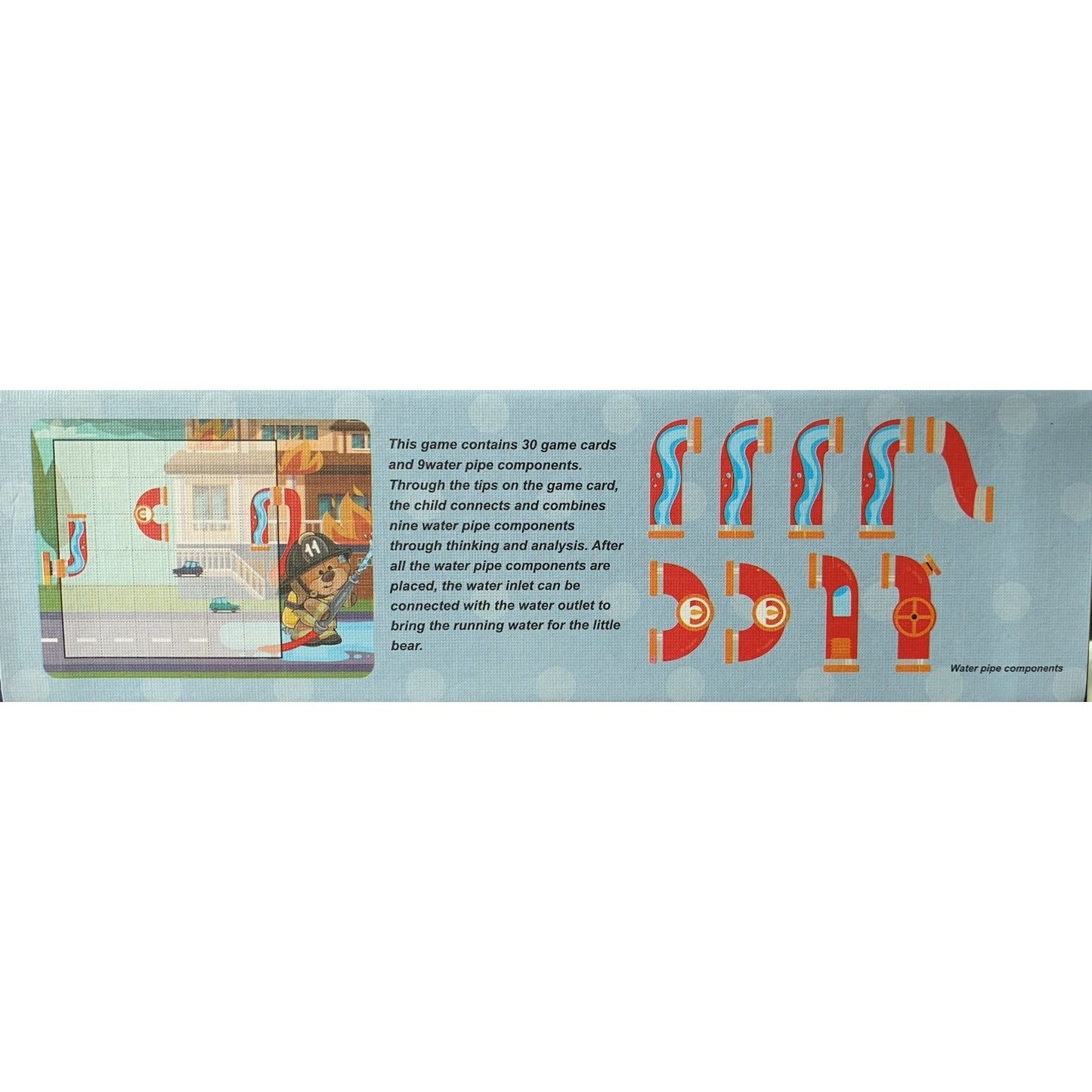 Joc educativ magnetic de interconectare, micul pompier, 15 nivele, 9 carti, pentru copii, +3 ani, multicolor-3