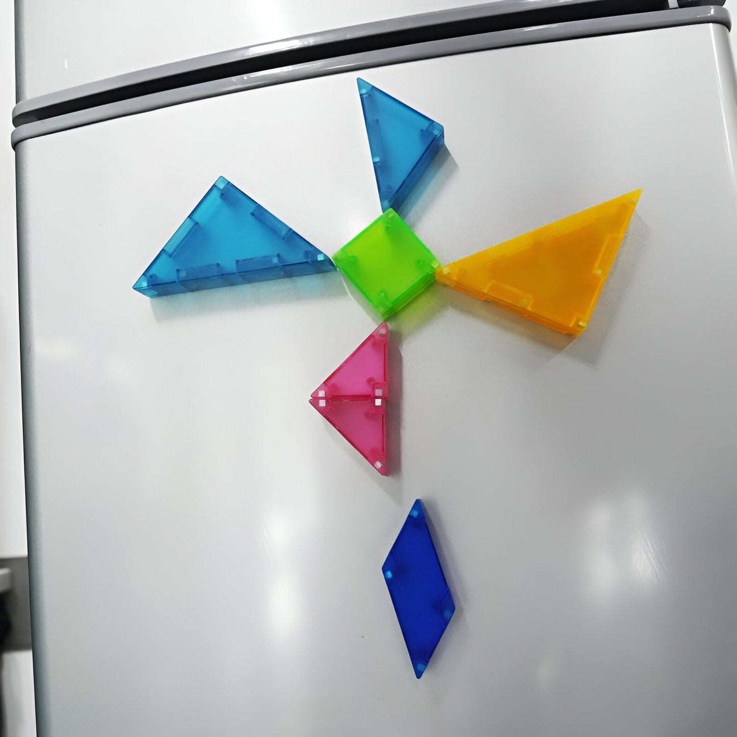 Joc Magnetic Tangram, Flippy, 7 Piese Magnetice, Forme Geometrice, 3 Ani, EVA, ABS, Magnet, 10.5 x 10.5 x 2.2 cm, Multicolor-4