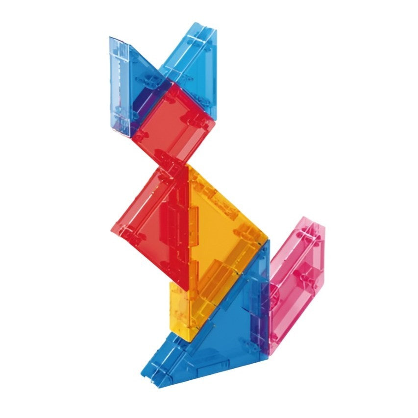 Joc Magnetic Tangram, Flippy, 7 Piese Magnetice, Forme Geometrice, 3 Ani, EVA, ABS, Magnet, 10.5 x 10.5 x 2.2 cm, Multicolor-0