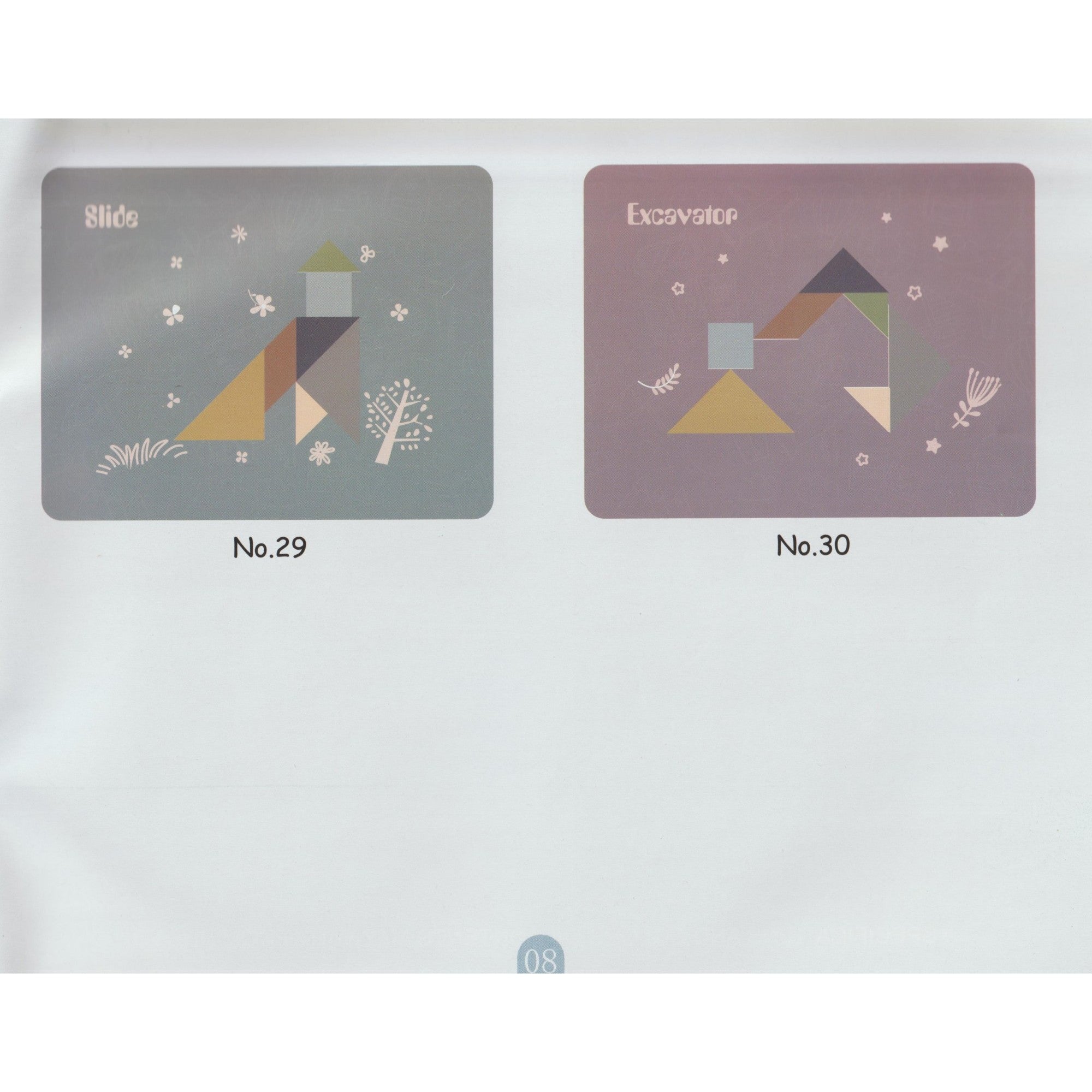 Joc Magnetic Tangram, tabla si forme diverse magnetice, 34 de piese, pentru copii, +3 ani, multicolor-15