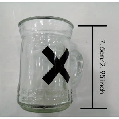 Joc X si O Flippy, cu Mini Halbe din Sticla, 25 x 25 cm, pentru Petreceri, Decor, Cadouri, Transparent-6