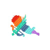 Jucarie antistres din silicon Flippy, Pop it Now and Flip It , 40x45 cm, Cupidon, Curcubeu-0